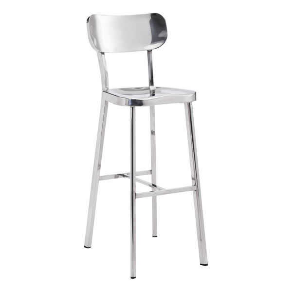 Polished Winter Bar Chair