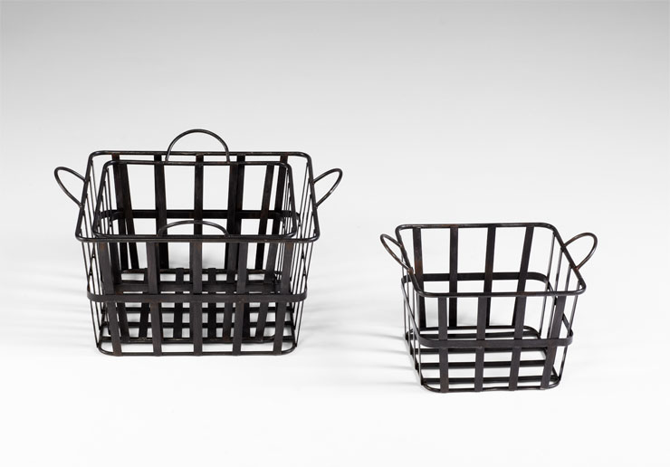 Rustic Steel Baskets - Discontinued - Image 2
