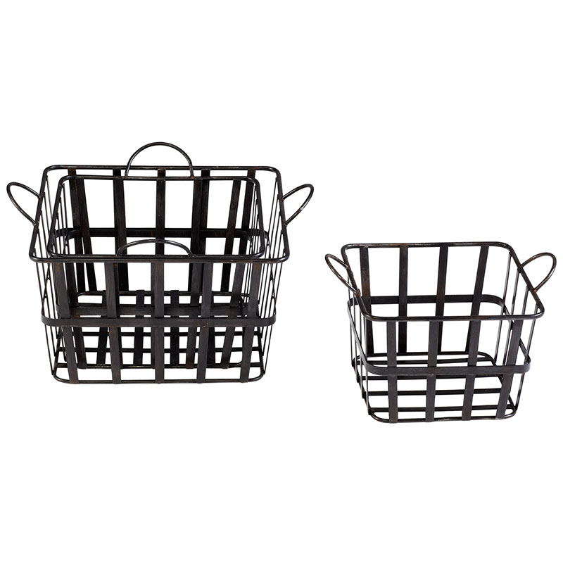 Rustic Steel Baskets - Discontinued