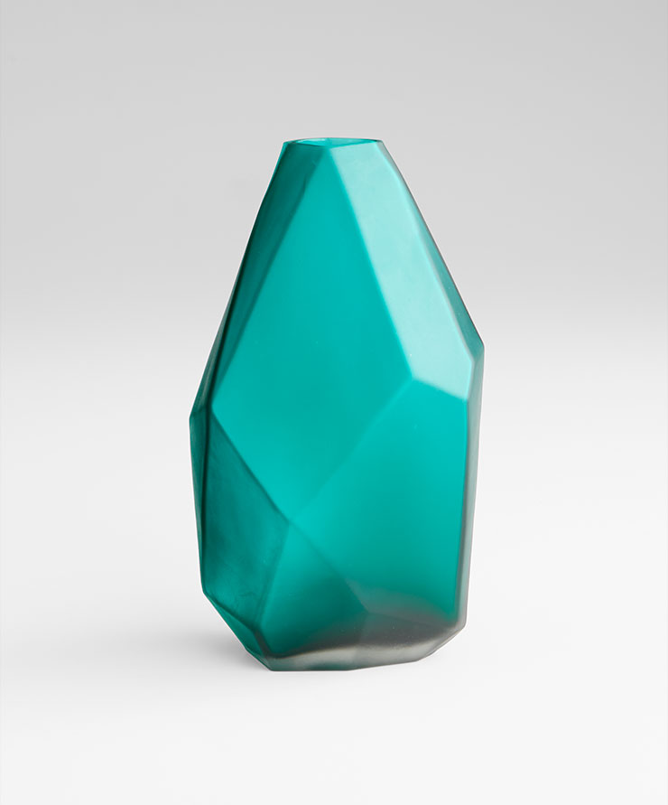 Small Green Gemstone Vase