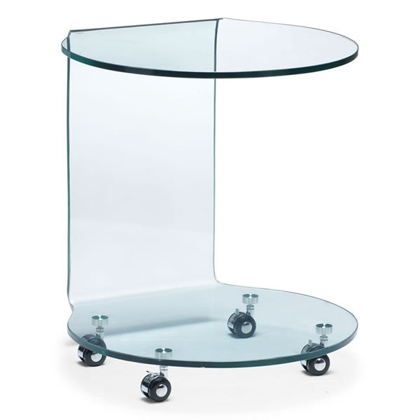 Corwin Bent Glass Side Table