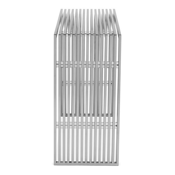 Slatted Steel Console Table - Image 4