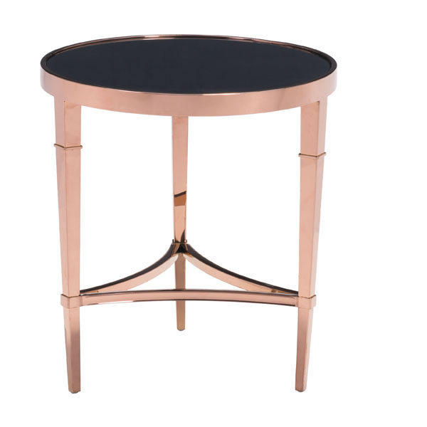 Rose Gold and Black Side Table - Discontinued - Image 3