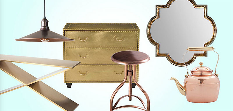 Trending Warm Metals for Every Room