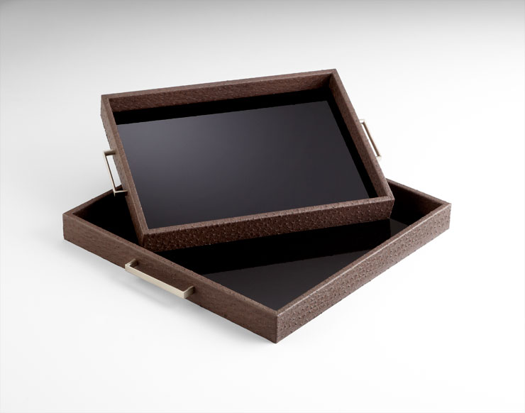 Richardson Ostrich Leather Trays - Image 4