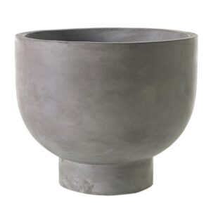 Newport Concrete Compote Planter, Set of Two