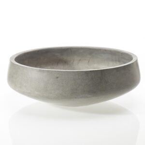 Newport Concrete Low Bowl Planter