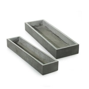 Newport Rectangular Concrete Planters