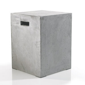 Newport Square Concrete Stools, Set of Two