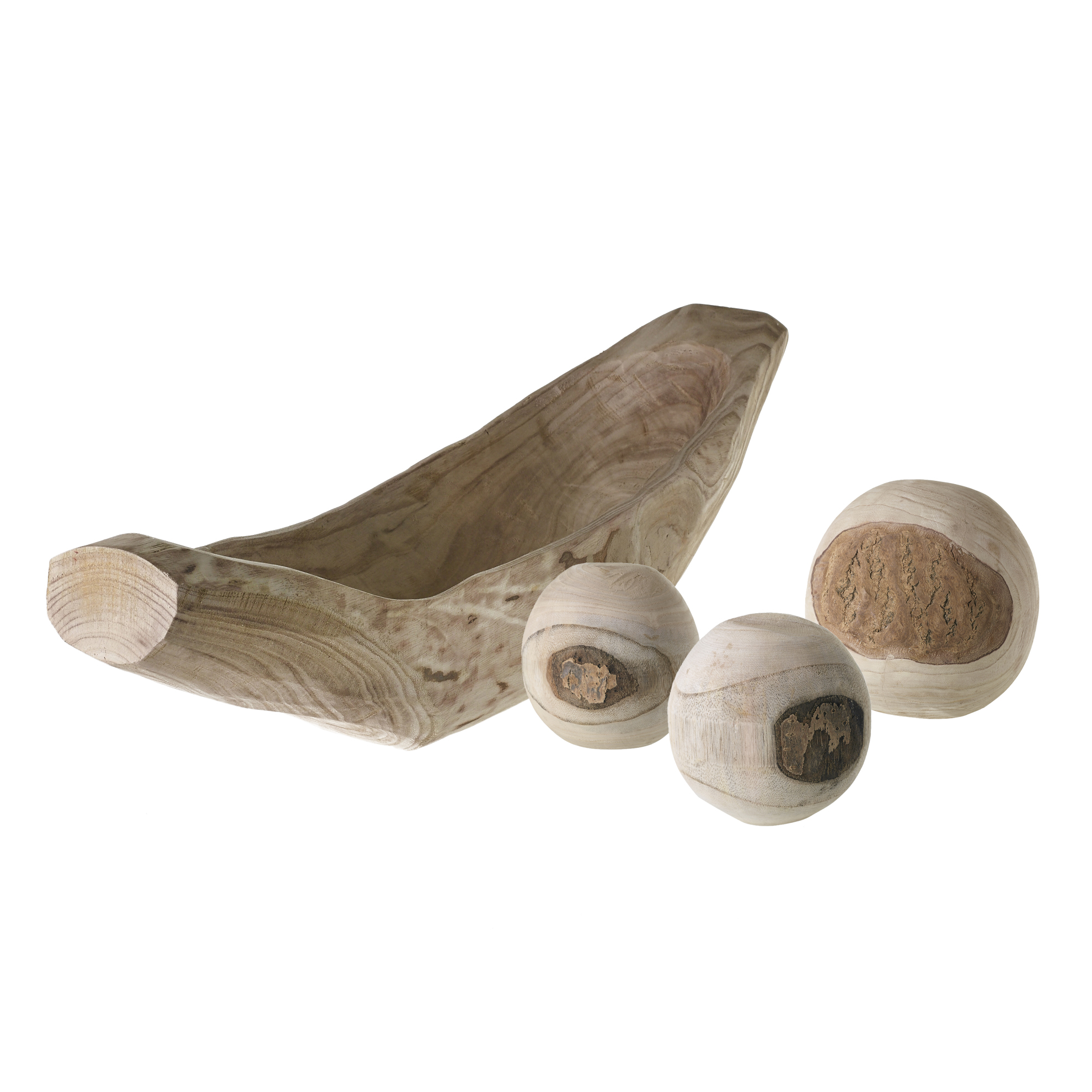 Paulownia Boat Bowl & Spheres Centerpiece DISCONTINUED - Image 7