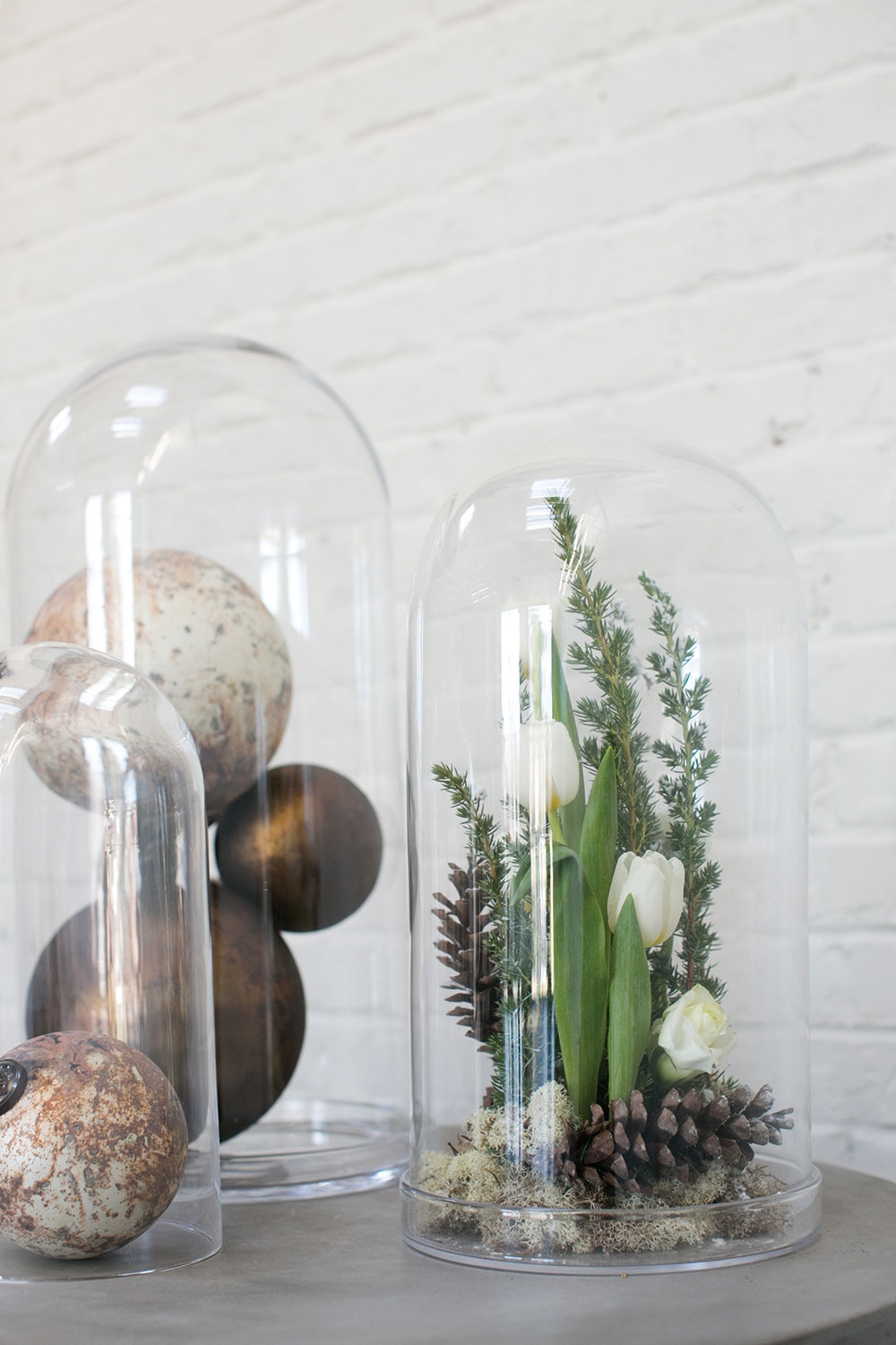 Renoir Oversized Glass Cloche Collection, Set of Three - Image 2