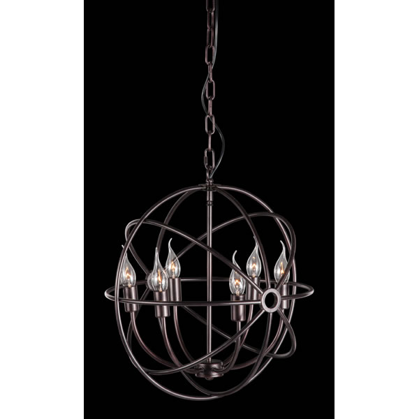 Hazenite Rustic Iron Orb Chandelier - Discontinued - Image 5
