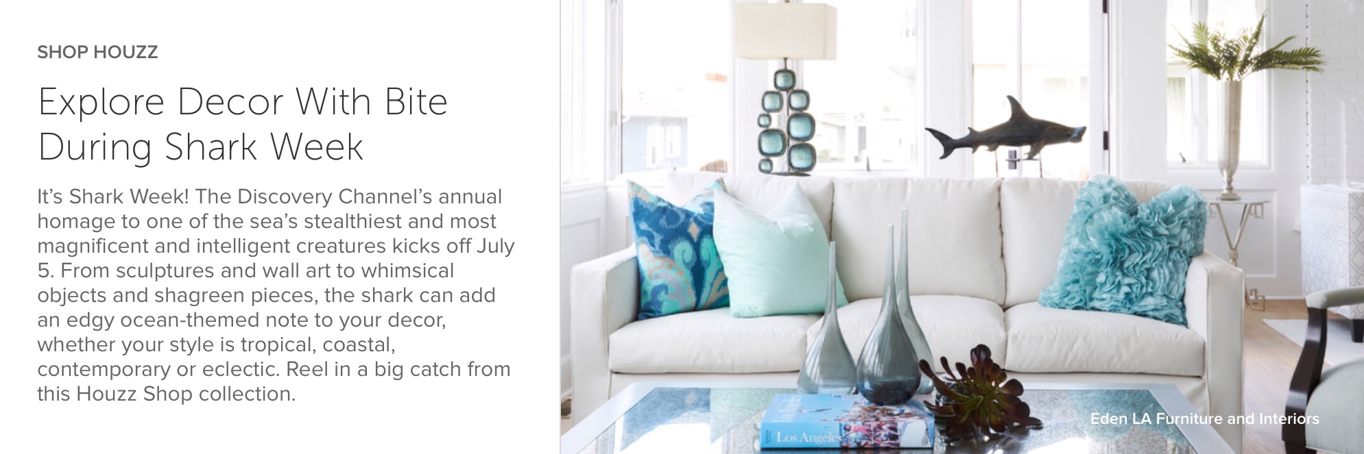Featured on Houzz! Tray Chic: A Shark Week Homage
