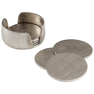 Silver Coaster Set