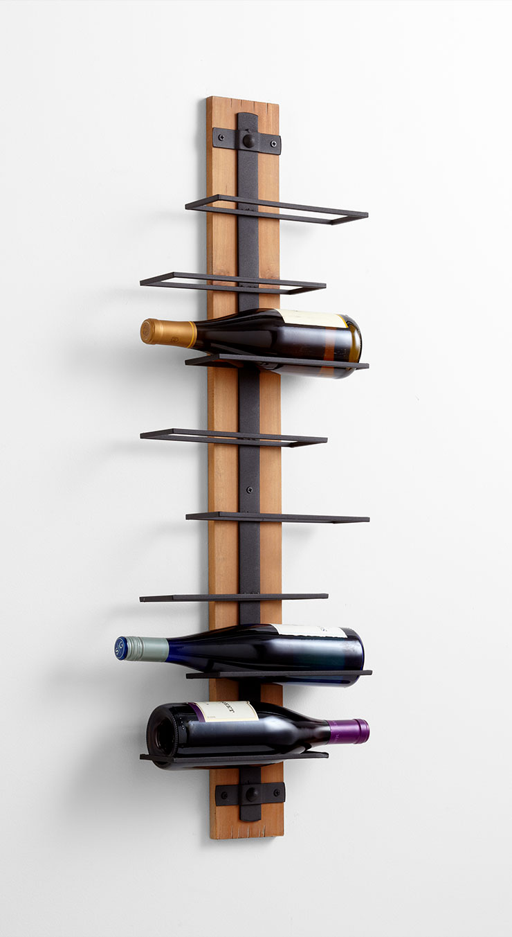 Staggered Rustic Wine Holder - Discontinued - Image 2