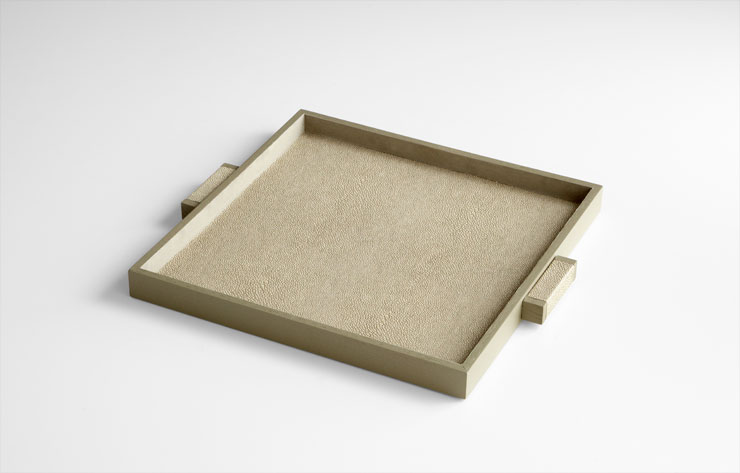 Brooklyn Shagreen Leather Trays - Image 3
