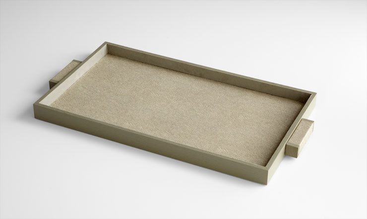 Melrose Shagreen Leather Trays - Image 3