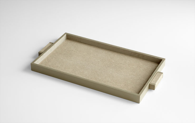 Melrose Shagreen Leather Trays - Image 4
