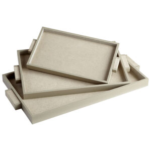 Melrose Shagreen Leather Trays