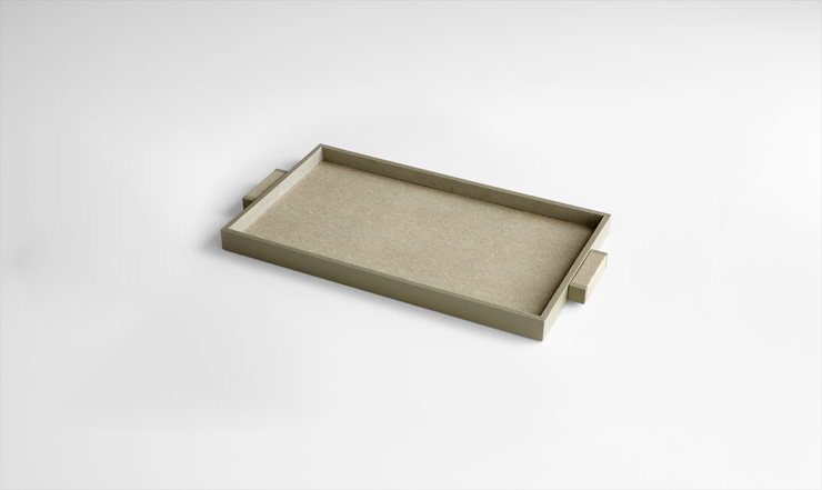 Melrose Shagreen Leather Trays - Image 5