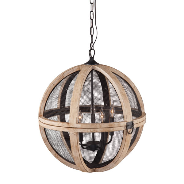 Globetrotter Wooden Ceiling Light - Discontinued