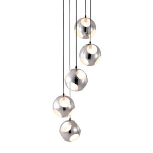 Wind Chime Chrome Ceiling Light