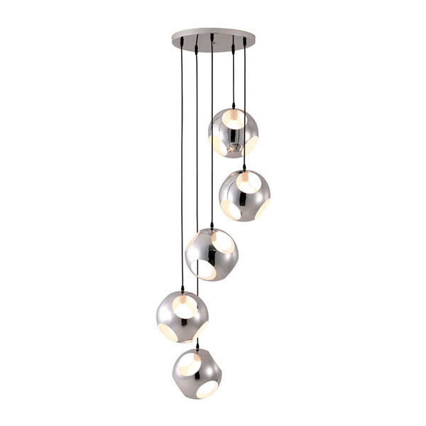 Wind Chime Chrome Ceiling Light - Image 4