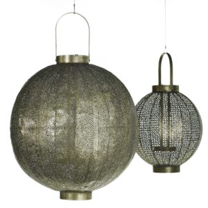 Zagora Moroccan Hanging Candle Holders, Set of Two